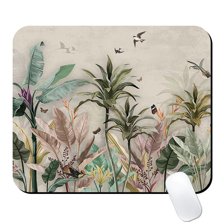 Funny Cute Mouse Pad Mouse Vintage Jungle Bird Gaming