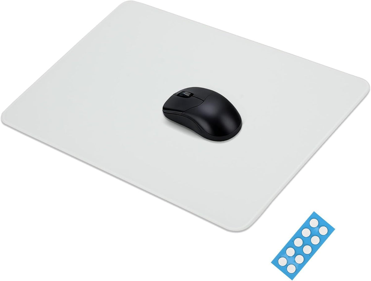 Office Ultra Smooth Non Slip Base Glass Gaming Mouse Pad Storage