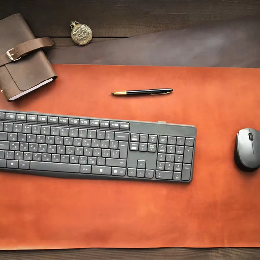 Leather Desk Pad Office Keyboard Christmas Gift Mouse Pc
